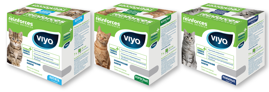 Применении Viyo для кошек