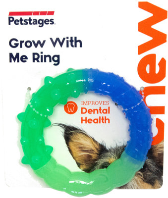 Petstages Игрушка для собак ОРКА кольцо - растем вместе мультиповерхность (фото, вид 3)