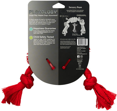 Playology Сенсорный канат для щенков PUPPY SENSORY ROPE с ароматом говядины (фото, вид 7)