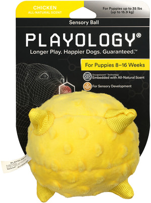 Playology Сенсорный плюшевый мяч для щенков PUPPY SENSORY BALL с ароматом курицы, желтый (вид 7) Playology Сенсорный плюшевый мяч для щенков PUPPY SENSORY BALL с ароматом курицы, желтый (фото, вид 7)