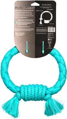 Playology Хрустящее жевательное кольцо-канат DRI-TECH RING с ароматом арахиса (фото, вид 6)