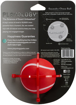 Playology    SQUEAKY CHEW BALL      ,  (,  5)