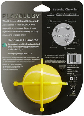 Playology ��������� ����������� ��� SQUEAKY CHEW BALL � �������� � � �������� ������, ������ (����, ��� 5)