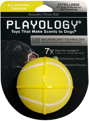 Playology ��������� ����������� ��� SQUEAKY CHEW BALL � �������� � � �������� ������, ������ (����, ��� 6)