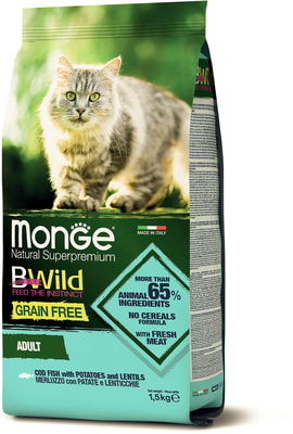   Monge BWild Cat GRAIN FREE    ,       (,  6)
