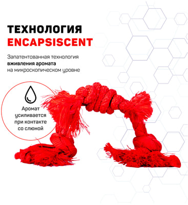 Playology Сенсорный канат для щенков PUPPY SENSORY ROPE с ароматом говядины (фото, вид 2)
