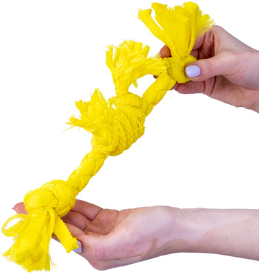Playology Сенсорный канат для щенков PUPPY SENSORY ROPE с ароматом курицы (фото, вид 3)