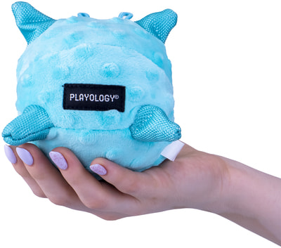 Playology Сенсорный плюшевый мяч для щенков PUPPY SENSORY BALL с ароматом арахиса, голубой (вид 4) Playology Сенсорный плюшевый мяч для щенков PUPPY SENSORY BALL с ароматом арахиса, голубой (фото, вид 4)