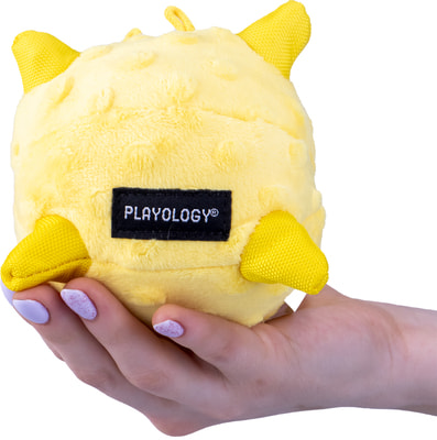 Playology Сенсорный плюшевый мяч для щенков PUPPY SENSORY BALL с ароматом курицы, желтый (вид 3) Playology Сенсорный плюшевый мяч для щенков PUPPY SENSORY BALL с ароматом курицы, желтый (фото, вид 3)
