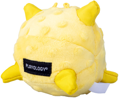 Playology Сенсорный плюшевый мяч для щенков PUPPY SENSORY BALL с ароматом курицы, желтый (вид 4) Playology Сенсорный плюшевый мяч для щенков PUPPY SENSORY BALL с ароматом курицы, желтый (фото, вид 4)