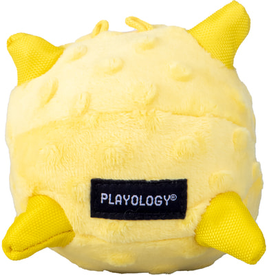 Playology Сенсорный плюшевый мяч для щенков PUPPY SENSORY BALL с ароматом курицы, желтый (вид 5) Playology Сенсорный плюшевый мяч для щенков PUPPY SENSORY BALL с ароматом курицы, желтый (фото, вид 5)