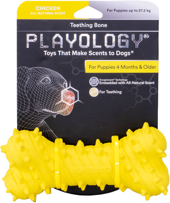 Playology       PUPPY TEETHING BONE    (,  4)
