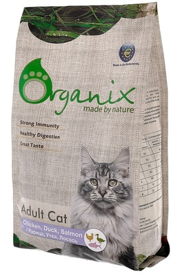   Organix  : ,    (Adult Cat Chicken, Duck, Salmon) (,  1)