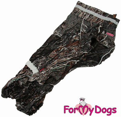 ForMyDogs Дождевик для вельшкорги Коричневый на мальчика (фото, вид 2)