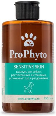 ProPhyto Жидкий шампунь SENSITIVE SKIN SHAMPOO для собак с растительными экстрактами против зуда и раздражения (вид 1) ProPhyto Жидкий шампунь SENSITIVE SKIN SHAMPOO для собак с растительными экстрактами против зуда и раздражения (фото, вид 1)