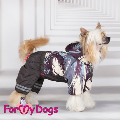 ForMyDogs Теплый комбинезон для маленьких собак коричневый для мальчиков с капюшоном (вид 5) ForMyDogs Теплый комбинезон для маленьких собак коричневый для мальчиков с капюшоном (фото, вид 5)