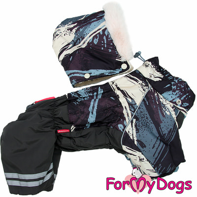 ForMyDogs Теплый комбинезон для маленьких собак коричневый для мальчиков с капюшоном (вид 8) ForMyDogs Теплый комбинезон для маленьких собак коричневый для мальчиков с капюшоном (фото, вид 8)