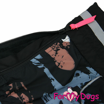 ForMyDogs Дождевик на велюре для вельшкорги коричневый для мальчиков (вид 3) ForMyDogs Дождевик на велюре для вельшкорги коричневый для мальчиков (фото, вид 3)