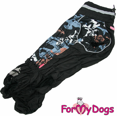 ForMyDogs Дождевик на велюре для вельшкорги коричневый для мальчиков (вид 4) ForMyDogs Дождевик на велюре для вельшкорги коричневый для мальчиков (фото, вид 4)