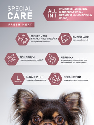 ����� ���� Award SPECIAL CARE Toy Breed Support ��� �������� ����� ������ � ����������� ����� �� ������ ����� ������� (����, ��� 2)