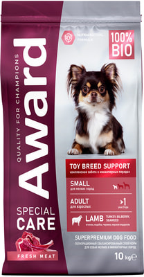 ����� ���� Award SPECIAL CARE Toy Breed Support ��� �������� ����� ������ � ����������� ����� �� ������ ����� ������� (����, ��� 5)