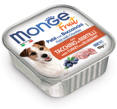 Консервы Monge Влажный корм Dog Fresh для собак, с индейкой, консервы (вид 1) Консервы Monge Влажный корм Dog Fresh для собак, с индейкой, консервы (фото, вид 1)