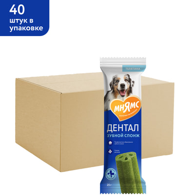 Мнямс Лакомство DENTAL для собак Зубные спонжи с эвкалиптом (вид 3) Мнямс Лакомство DENTAL для собак Зубные спонжи с эвкалиптом (фото, вид 3)