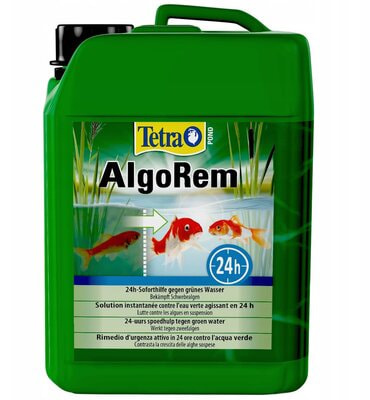 Tetra Pond AlgoRem - средство от цветения воды в пруду из-за водорослей (вид 5) Tetra Pond AlgoRem - средство от цветения воды в пруду из-за водорослей (фото, вид 5)