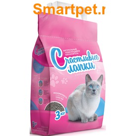 Счастливые лапки Наполнитель комкующийся (фото, вид 4)