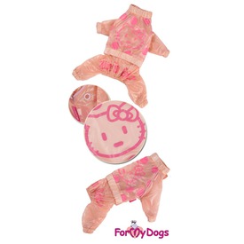 ForMyDogs Дождевик для собак ультралегкий нежно-розовый девочка (вид 2) ForMyDogs Дождевик для собак ультралегкий нежно-розовый девочка (фото, вид 2)