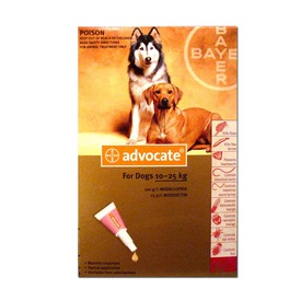 Bayer Адвокат капли для собак от чесоточных клещей, блох и гельминтов (фото, вид 1)