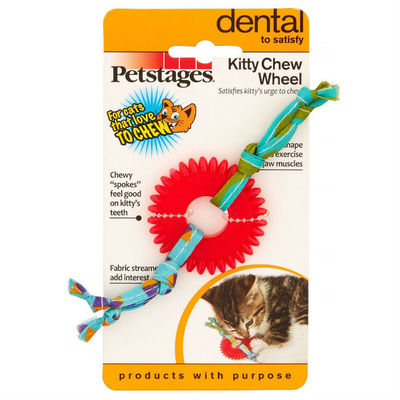 Petstages Игрушка для кошек Dental ОРКА колесико (фото, вид 1)