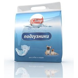 Cliny Подгузники для собак и кошек M 5-10кг (фото, вид 1)