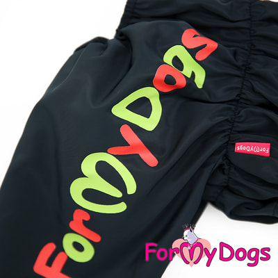 ForMyDogs Дождевик для крупных собак черно-красный на девочку (вид 2) ForMyDogs Дождевик для крупных собак черно-красный на девочку (фото, вид 2)