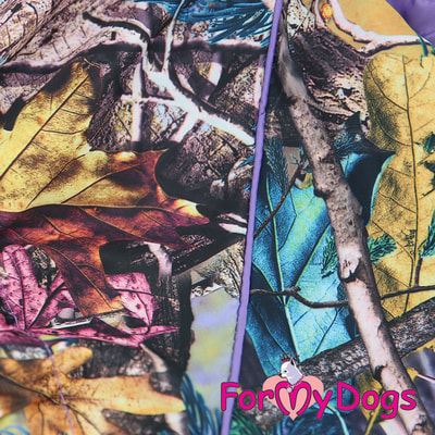 ForMyDogs Дождевик для больших собак Лес фиолетовый на девочку (вид 1) ForMyDogs Дождевик для больших собак Лес фиолетовый на девочку (фото, вид 1)