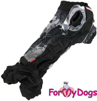 ForMyDogs Теплый комбинезон для такс Черный на меху для мальчика (вид 1) ForMyDogs Теплый комбинезон для такс Черный на меху для мальчика (фото, вид 1)