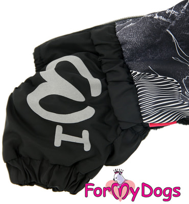 ForMyDogs Теплый комбинезон для такс Черный на меху для мальчика (вид 2) ForMyDogs Теплый комбинезон для такс Черный на меху для мальчика (фото, вид 2)