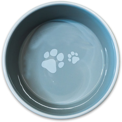 КерамикАрт Миска для собак лапки (фото, вид 2)