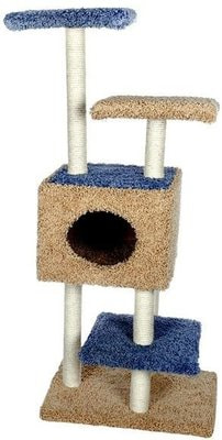 Дарэлл Комплекс с когтеточками Акробат из ковролина для кошек (фото, вид 1)