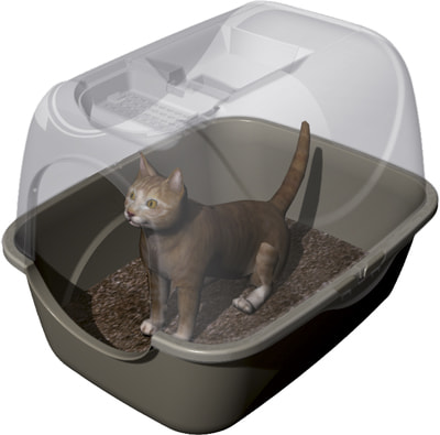 Био-туалет BAMA PET для кошек Prive 42х50,5х39,6h см (фото, вид 5)
