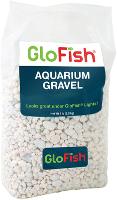 GloFish Гравий Белый, 2.26кг (фото, вид 1)