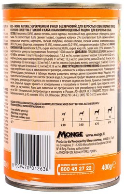 Monge Dog BWild GRAIN FREE Mini ����������� �������� �� ���� � ������ � ��������� ��� �������� ����� ������ ����� (����, ��� 1)