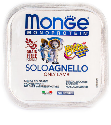 Monge Dog Monoprotein Solo консервы для собак паштет из ягненка (фото, вид 7)