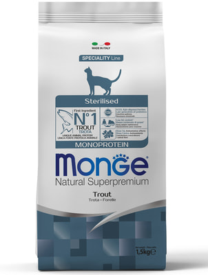 Monge Cat Monoprotein Sterilised Trout       (,  7)