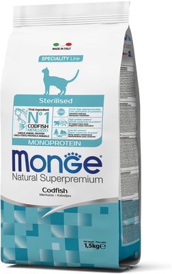 Monge Cat Monoprotein Sterilised Merluzzo       (,  1)