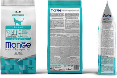 Monge Cat Monoprotein Sterilised Merluzzo       (,  4)