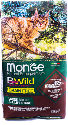   Monge BWild Cat GRAIN FREE           (,  3)