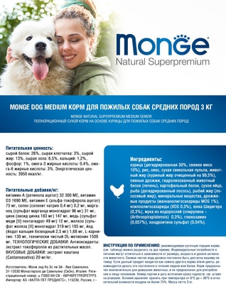 Monge Dog Medium         (,  1)