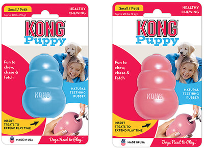 Kong Puppy игрушка для щенков классик (фото, вид 3)
