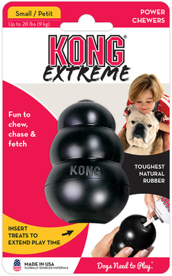 Kong Игрушка для собак под лакомства очень прочная - Extreme (фото, вид 1)